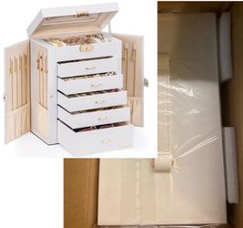 New Large Leather Jewelry Box