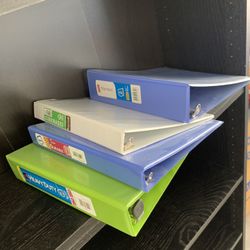 Binders For School / Work / Paper