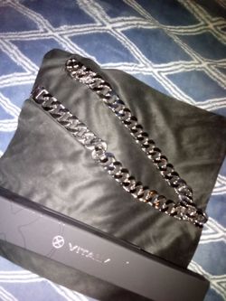 Vitaly Silver Cuban Link Chain Necklace