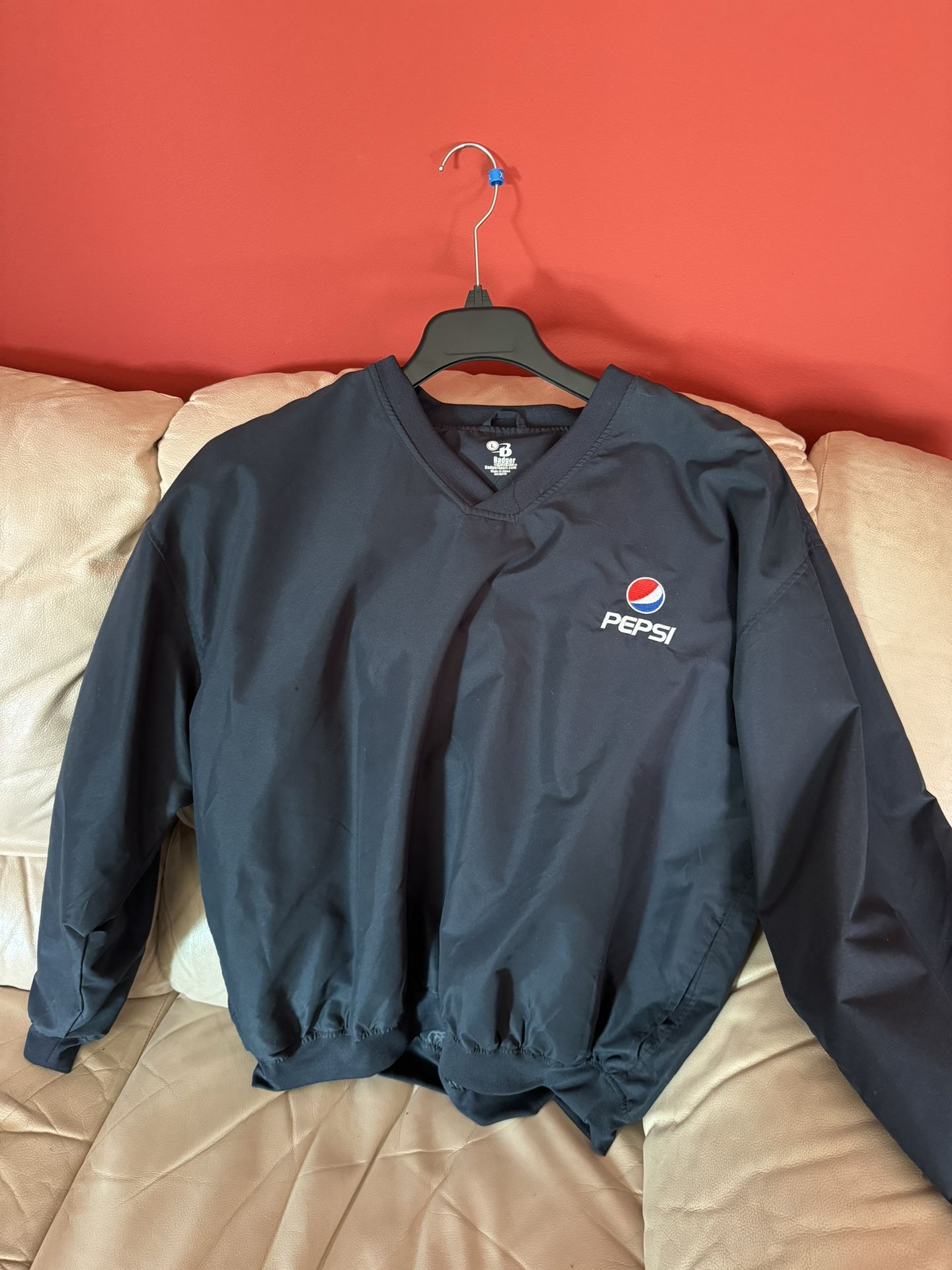 EUC Pepsi Golf Pullover Windbreaker Mens L