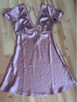L. A. Hearts Mauve Dress With Capped Sleeves
