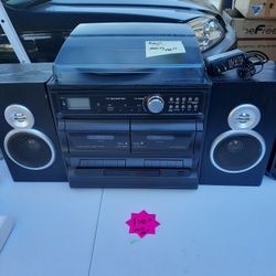 Trexonic  Stereo Bluetooth SD USB Aux Cd Tape And Record Player
