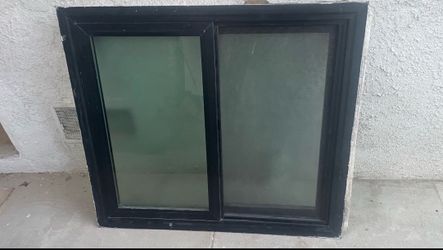 Black Double Pane RETROFIT Sliding Window