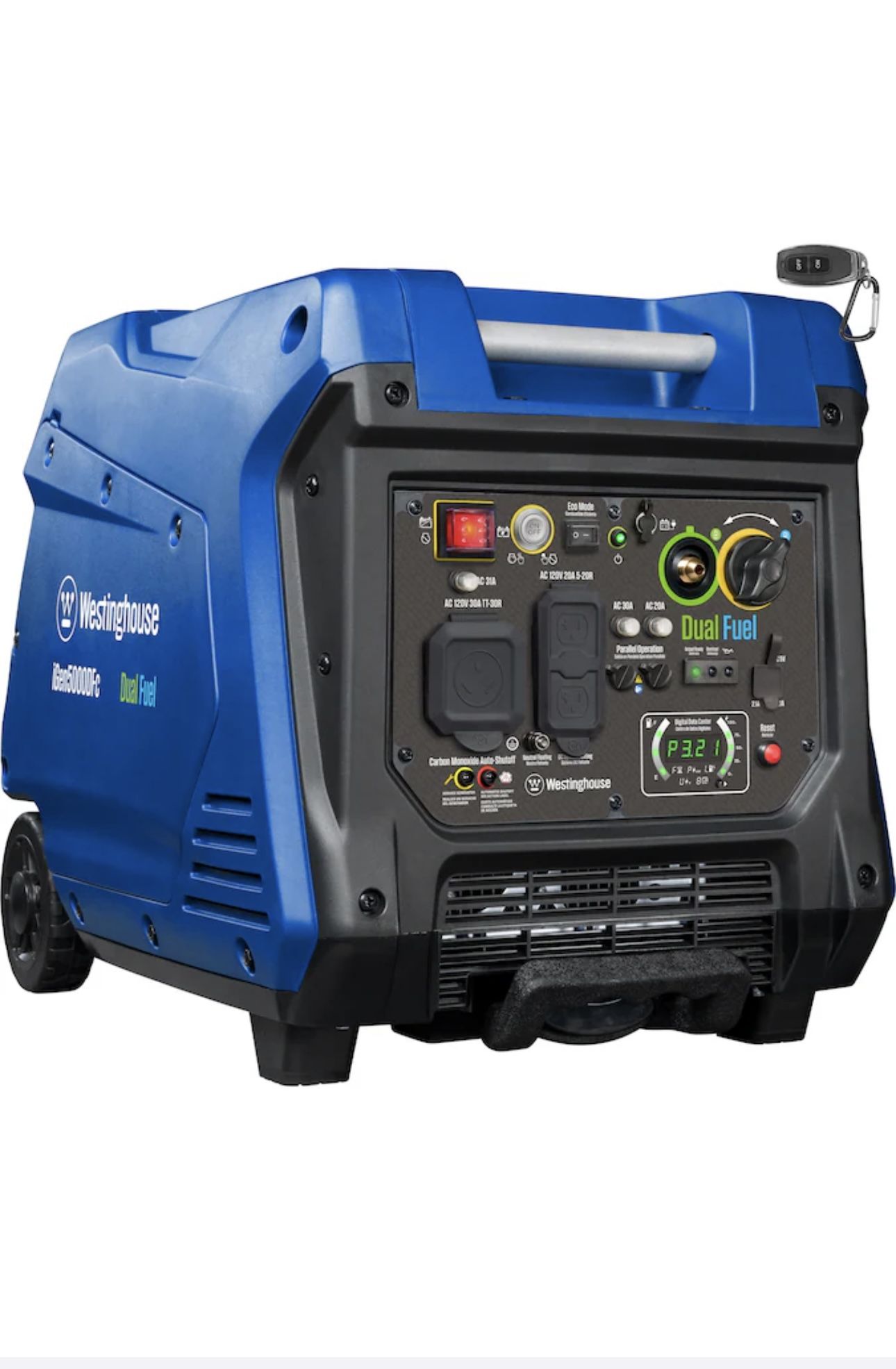 New!Westinghouse IGen5000 Remote Electric Start Inverter Generator Propane/Fuel