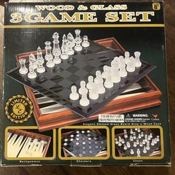 Chess & Checkers 3 In 1 Game Set