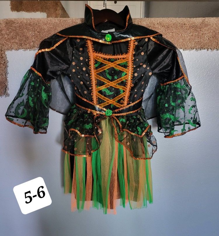 Witch Dress Costume For Girls