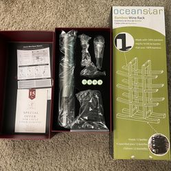 Eletric Wine Open/bamboo Wine Rack