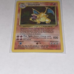 Charizard Holo 4/102 Great Condition Never Played