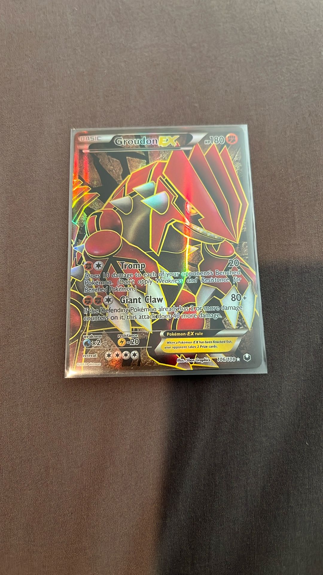 Pokémon TCG Groudon EX Full Art 106/108 (Ancient Origins) – Holo Ultra Rare