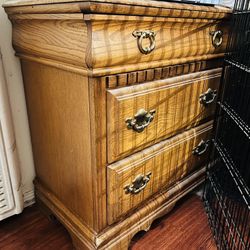 Wood Dresser With Six Drawers