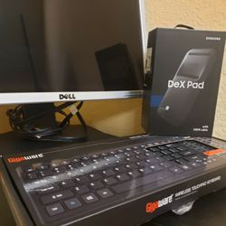 Samsung Dex Pad and Wireless Keyboard with Dell Monitor 
