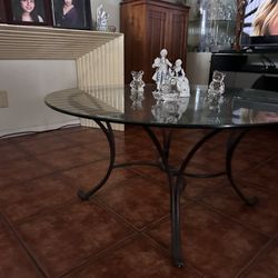 Glass Coffee Table With Glass Side Tables