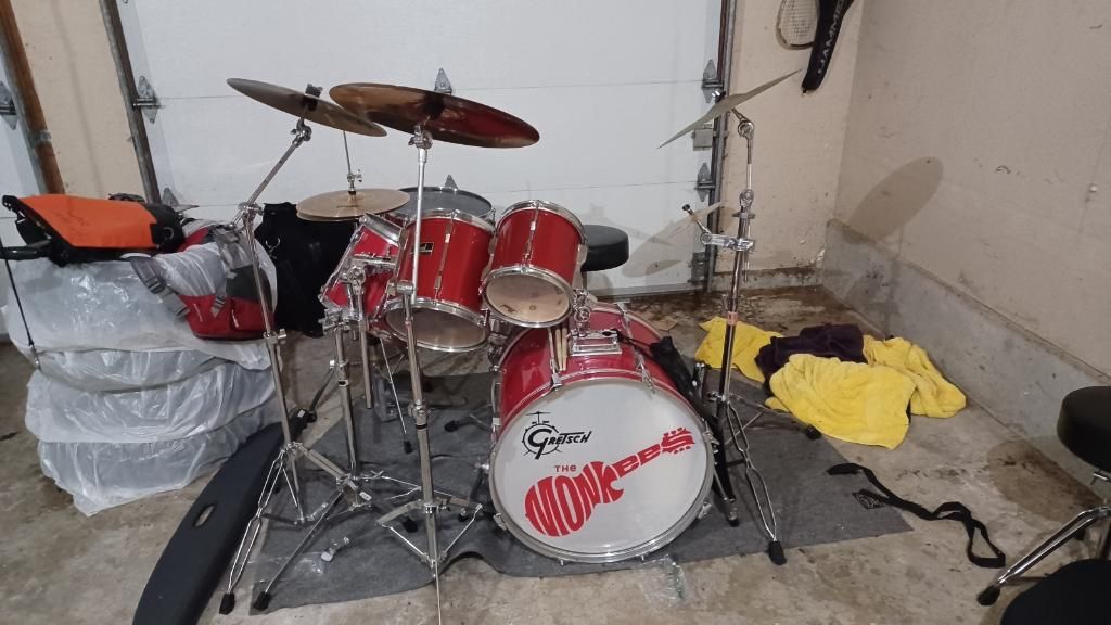 Pearl Export Drum Set - Sabian And Zildjian Cymbals