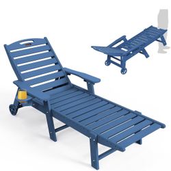Lounge Chair Outdoor, Oversized Chaise Lounge Chair with 5 Positions