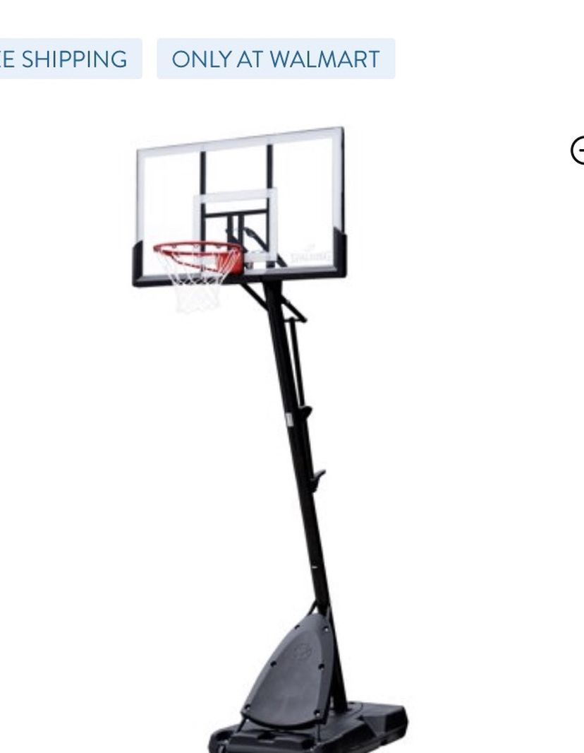 Spalding 54" Polycarbonate Portable Basketball Hoop