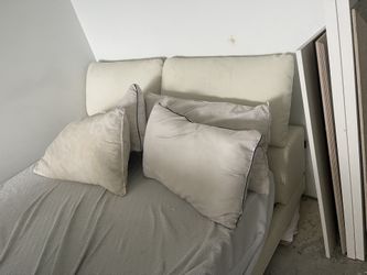 White Full Size Bed Frame 