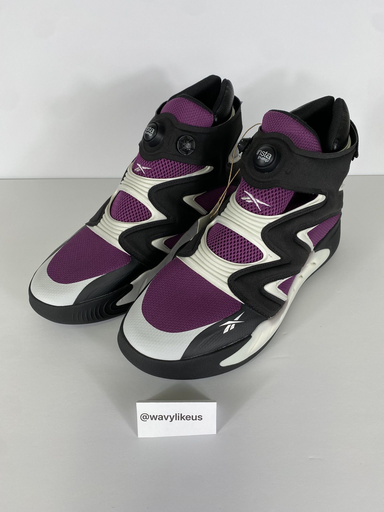 REEBOK Fury Basketball Shoes Black/Purple/Aubergine Mens Size 10 [GX0297]