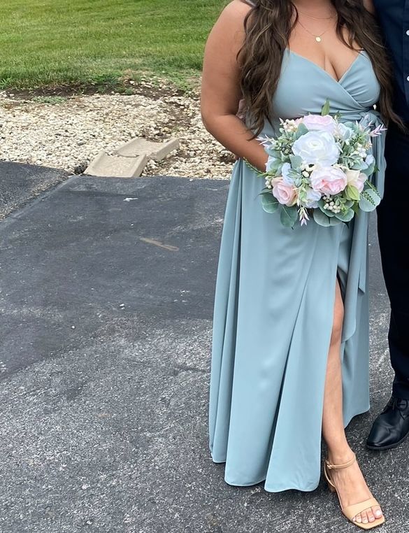 bridesmaid dresses mumu Eliza Maxi Dress ~ Key Lime Light Taffeta – Show Me Your Mumu main image 0