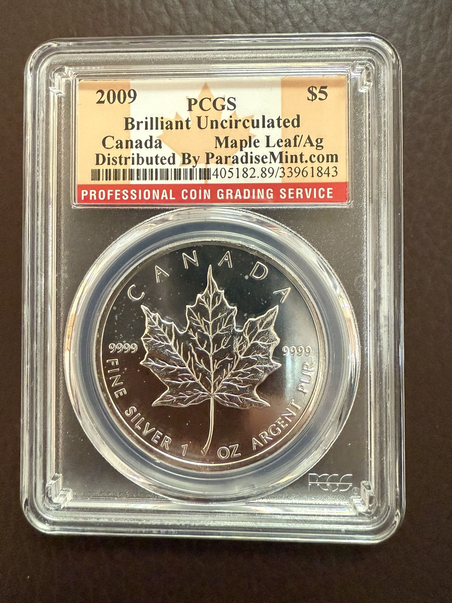 2009 1oz Canada Maple Leaf Silver Coin