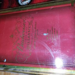Budweiser Millennium Limited Edition Bottle And Glasses