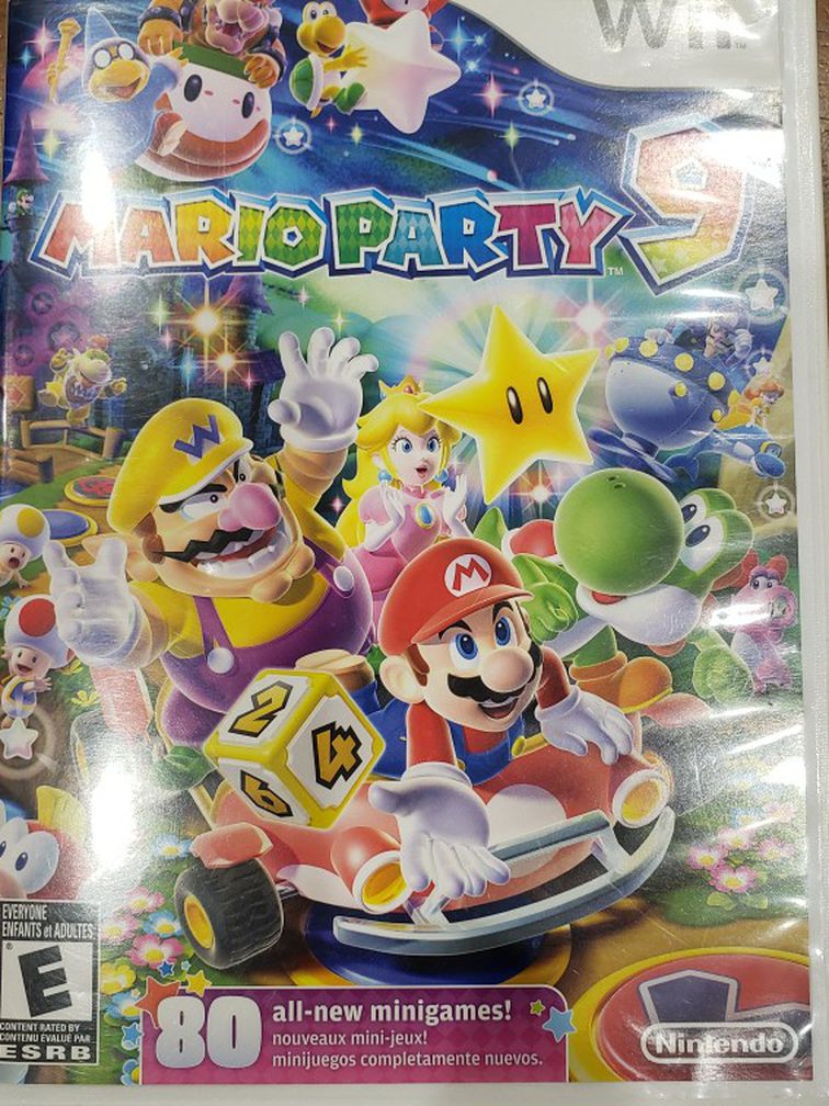WII MARIO PARTY 9 COMPLETED WITH MANUAL