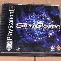 PlayStation PS1 Star Ocean The Second Story 2 Disc Black Label No Manual Tested