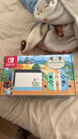 Like New - Nintendo Switch Animal Crossing Edition New Horizons Game Console