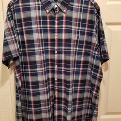 Ralph Lauren polo mens NEW navy plaid shirt xxl