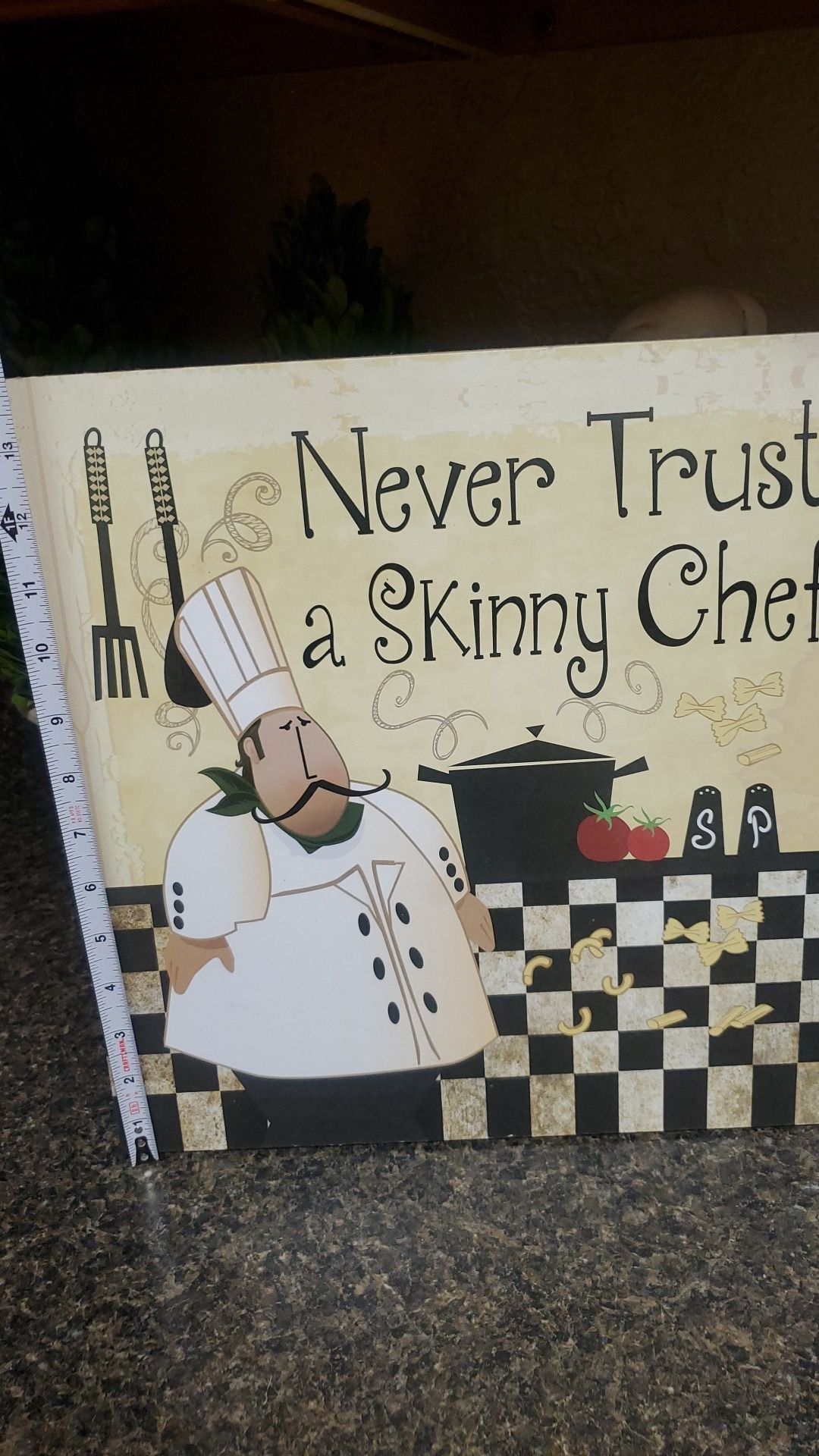 Chef wood sign