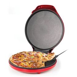 Red Electric Pizza Maker Cooker