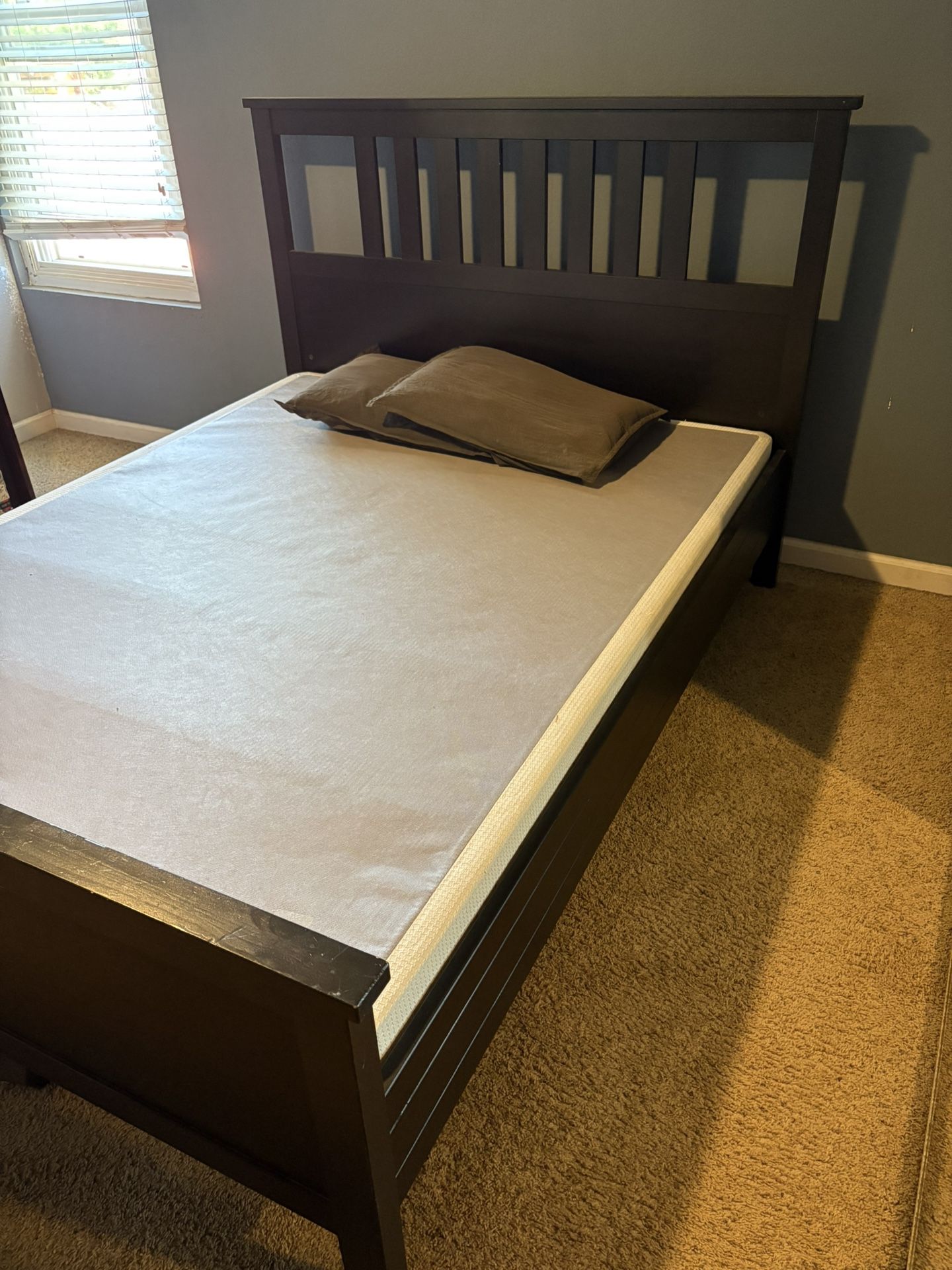 Queen Frame And Box Spring 