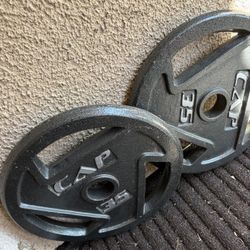 2x35 Lb Olympic Weights Like New 