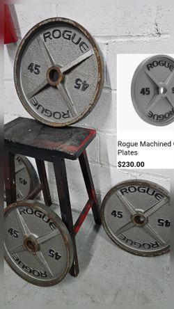 ROGUE ROGUE set for 4 Plates / 45 Pounds&Libras
ROGUE ROGUE ROGUE set for 4 Plates / 45 Pounds&Libras
Open for offers bUt Im not Selling this se