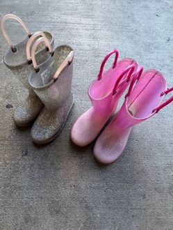 9T girls rain boots