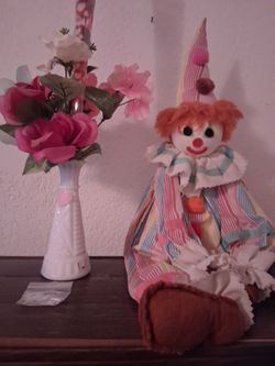 Clown Puppet Insde Wood 
