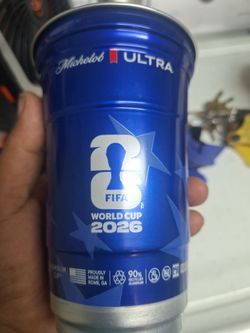 Cap  aluminum beer cup and pin