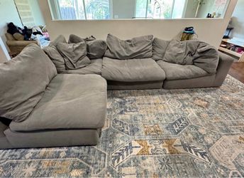 ☁️ Restoration Hardware Cloud Couch Style Modular Sectional Sofa – 4 Piece Configurable Couch- Delivery Available