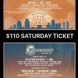 Wonderfront Saturday Ticket $110