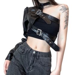 New Black One Arm Corset 