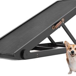 40” Length ABORON Dog Ramp,Adjustable Folding Pet Ramp for Bed,Couch,SUV