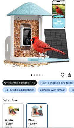 Smart bird feeder