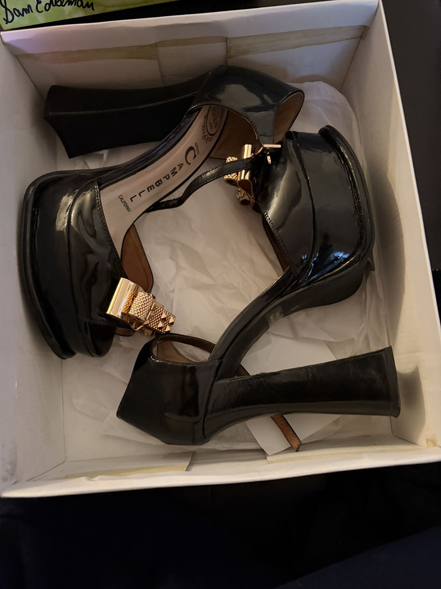 Jeffrey Campbell Gold Bow Heel 