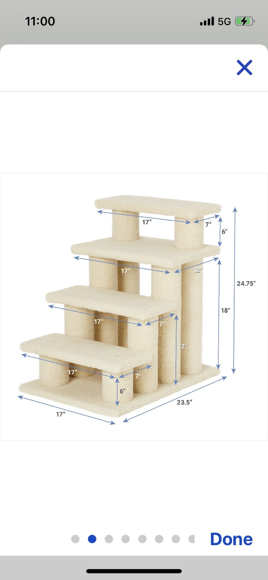 NEW 2 - In 1 Pet Steps Stairs By Frisco - For Cats Or Dogs