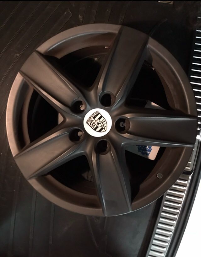 Porsche Cayenne 2011 18" Wheel Rim Matte Black (priced per)