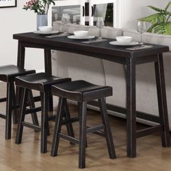 Mesa Alto Con Bancos 