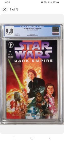 🔥STAR WARS DARK EMPIRE #1 CGC9.8 DARK HORSE COMICS 1991 NEW CASE