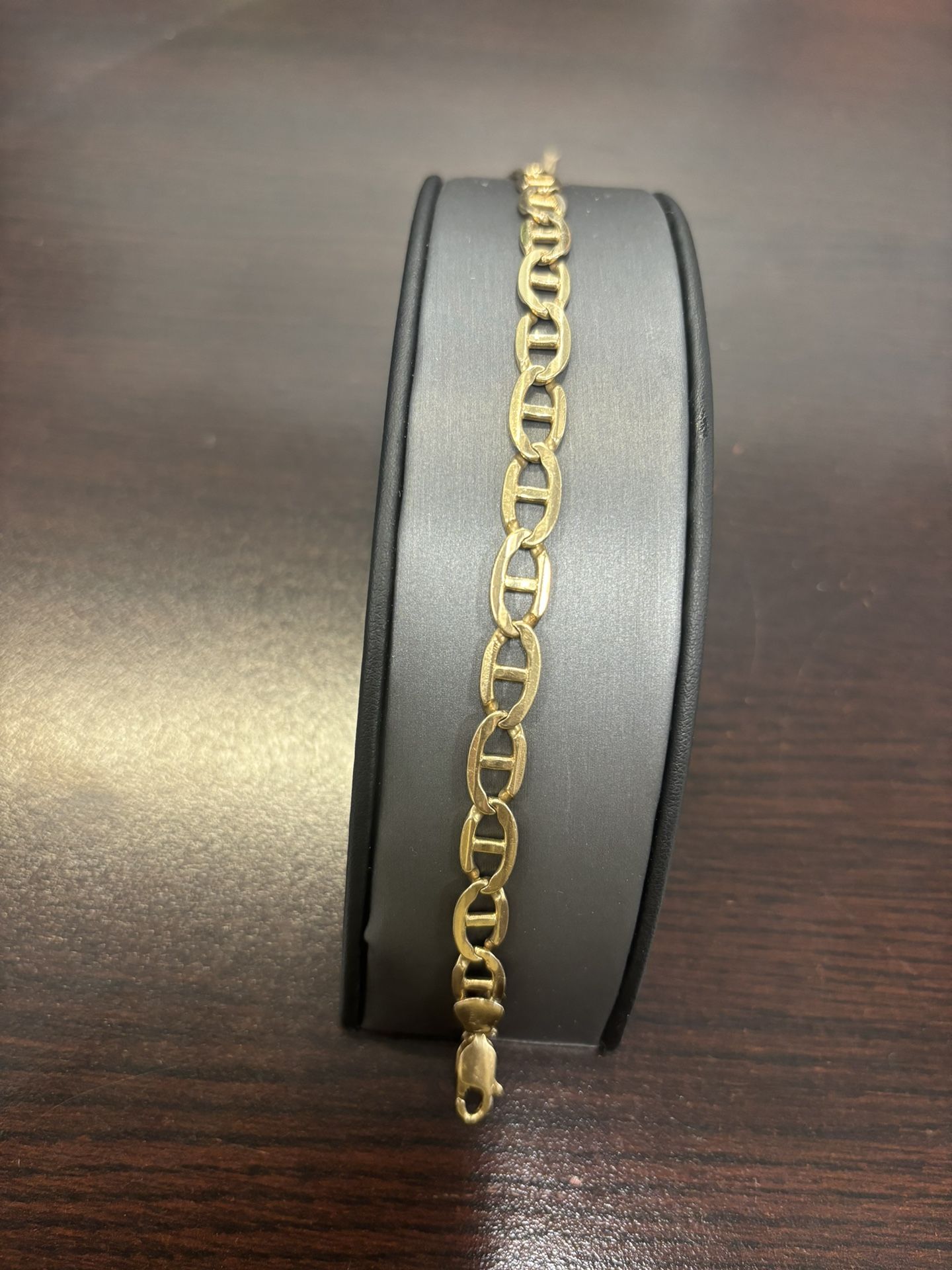 14k Gold Anchor Link Bracelet 