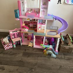  Barbies Dream house, Accessories, 15 Barbies, Box Of Clothes