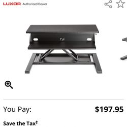 Table top standing desk