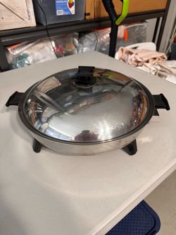 Rena Ware 14" Electric Skillet Stainless West Bend Liquid Core Fry Pan #17100 ShoreToFindTreasu